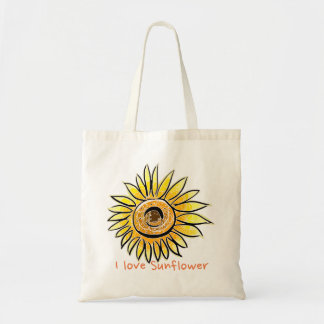 Tote Bag J'aime le tournesol