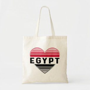 Tote Bag J'aime l'Egypte, le coeur égyptien