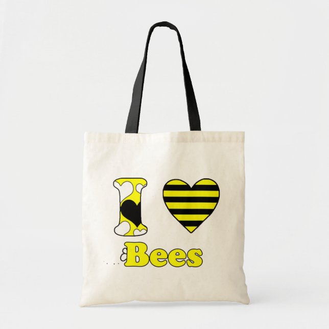Tote Bag J'aime les abeilles (Devant)