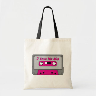 Tote Bag J'aime les années 80 (la cassette)