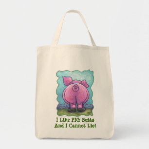 Tote Bag J'Aime Les Boutons De Cochon Cute Cochon
