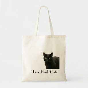 Tote Bag J'aime les chats noirs