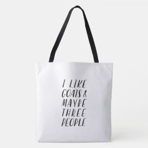 Tote Bag J'aime les chèvres - Fourre-tout