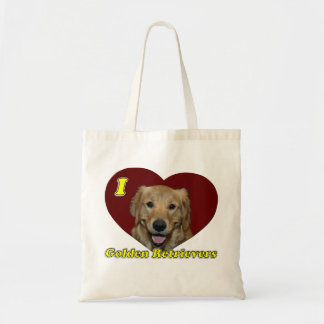 Tote Bag J'aime les chiens d'arrêt d'or