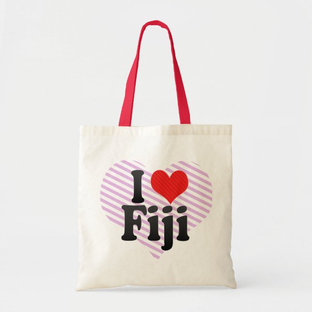 Tote Bag J'aime les Fidji (Devant)