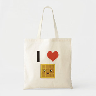 Tote Bag J'aime les gaufres