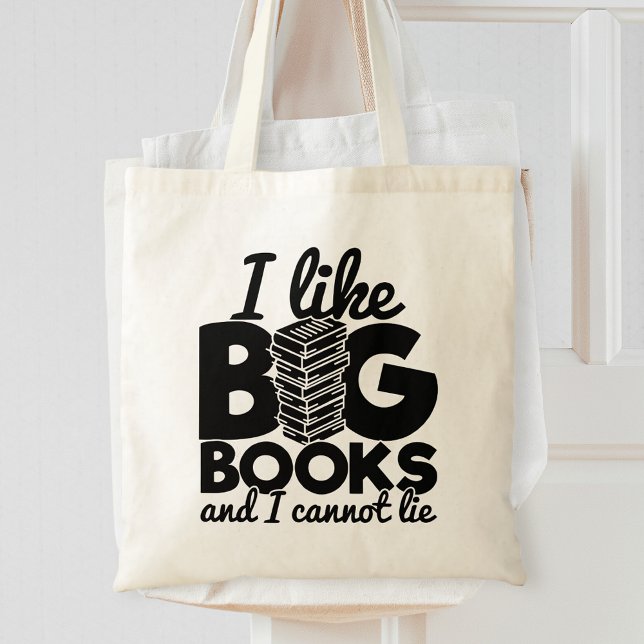 Tote Bag J'Aime Les Grands Livres Et Je Ne Peux Pas Mentir  (Créateur téléchargé)