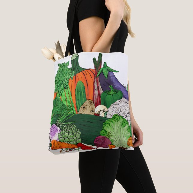 Tote Bag J'aime les légumes (De près)