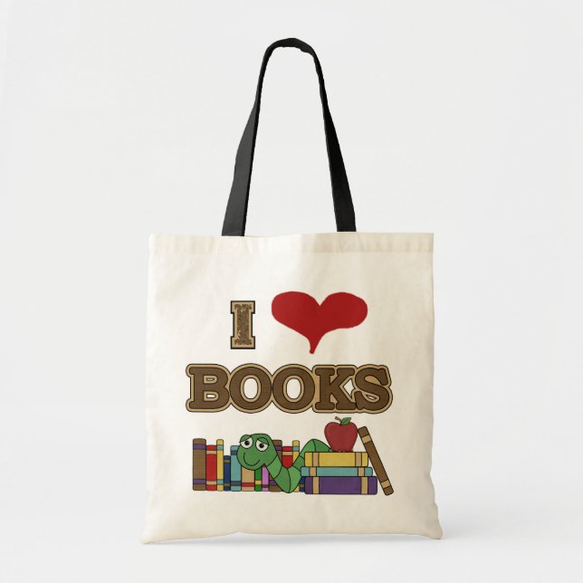 Tote Bag J'aime les livres (Devant)