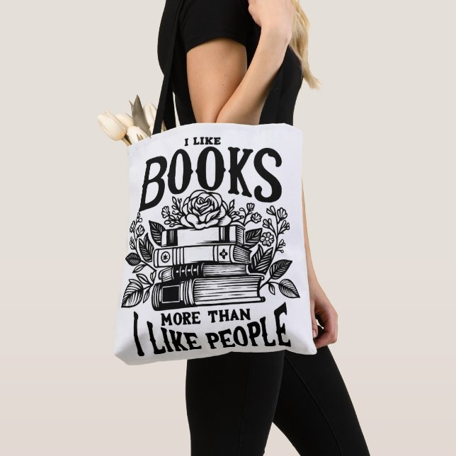 Tote Bag J'Aime Les Livres (De près)
