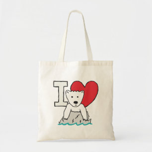 Tote Bag J'Aime Les Ours Polaires