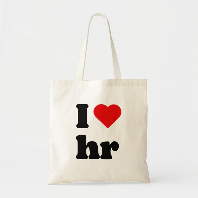 Tote Bag j'aime les ressources humaines (Devant)