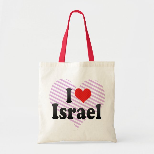 Tote Bag J'aime l'Israël (Devant)