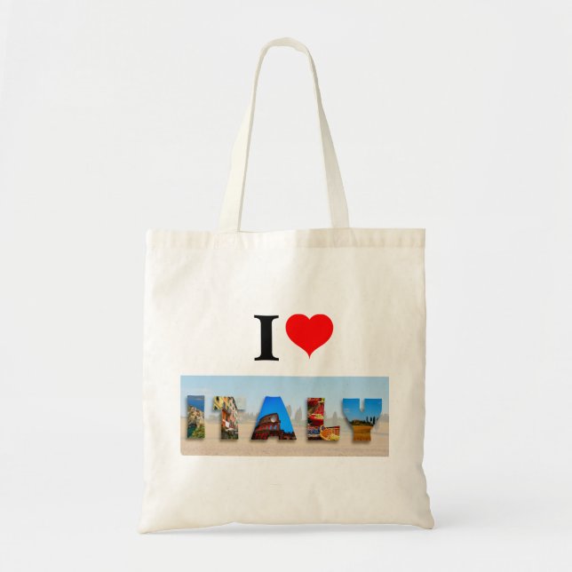 Tote Bag J'aime l'Italie (Devant)