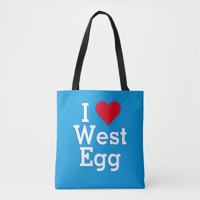 Tote Bag J'aime l'oeuf occidental (Devant)