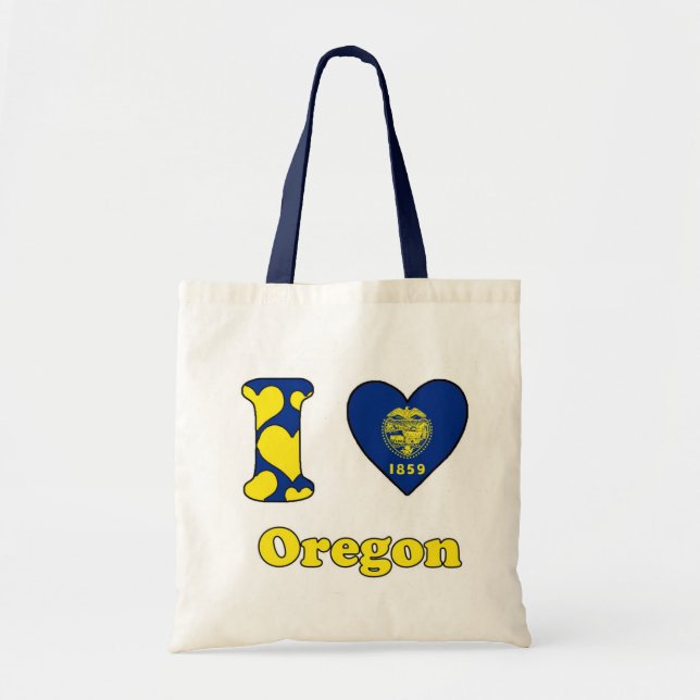 Tote Bag J'aime l'Oregon (Devant)