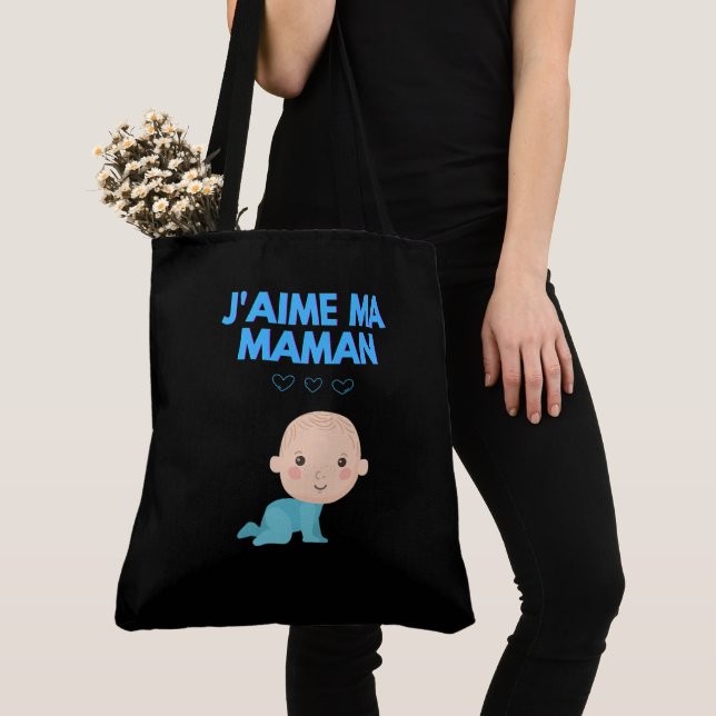 Tote Bag J'aime ma maman (De près)