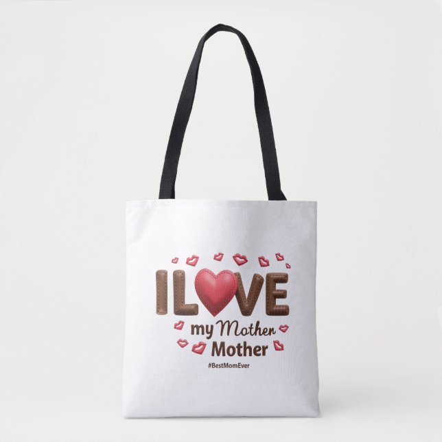 Tote Bag J'aime ma mère (Devant)