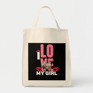 Tote Bag J'Aime Ma Petite Amie Personnalisée