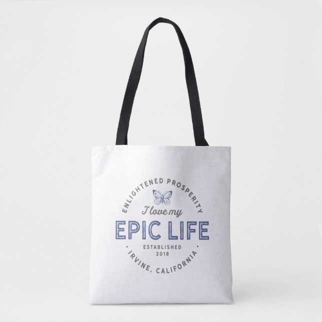 Tote Bag J'aime ma vie épique Fourre-tout (Devant)