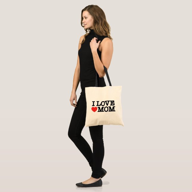 Tote Bag J'aime maman (Devant (modèle))