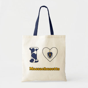 Tote Bag J'aime Massachusetts