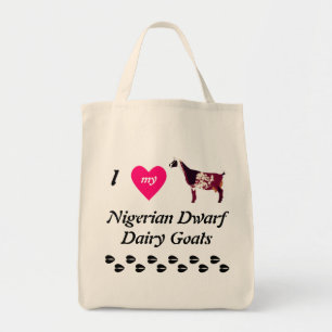 Tote Bag J'Aime Mes Chèvres Laitières Naines Nigérianes