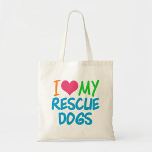 Tote Bag J'Aime Mes Chiens Secourus