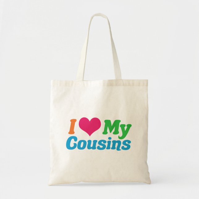 Tote Bag J'Aime Mes Cousins (Devant)