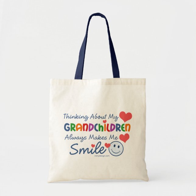 Tote Bag J'aime mes petits-enfants (Devant)