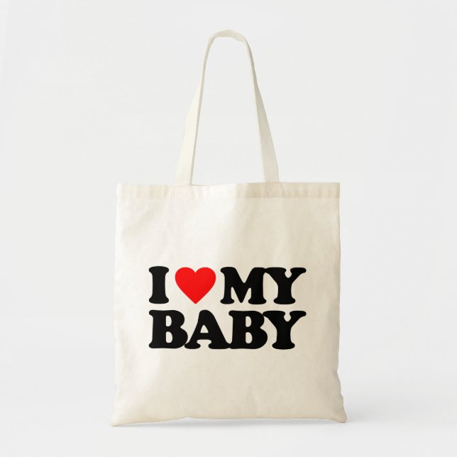 TOTE BAG J'AIME MON BÉBÉ (Devant)