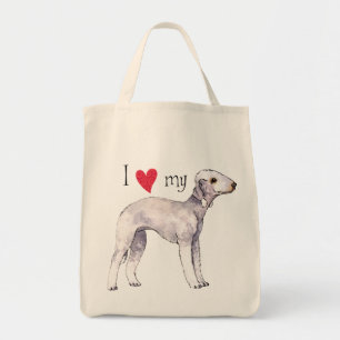 Tote Bag J'aime mon Bedlington Terrier