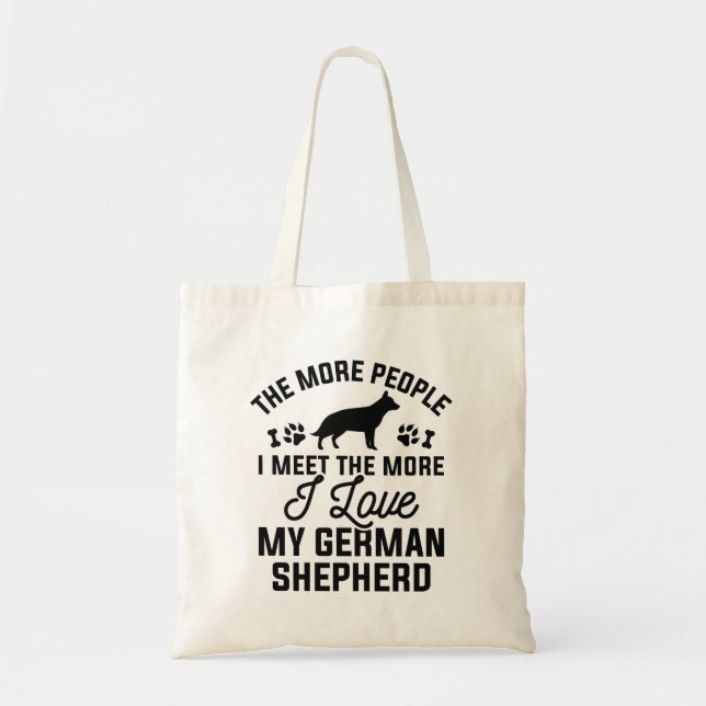 Tote Bag J'Aime Mon Berger Allemand (Devant)