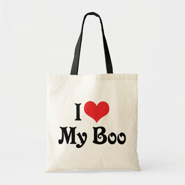 Tote Bag J'aime mon Boo (Devant)