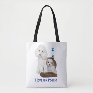 Tote Bag J'aime mon caniche