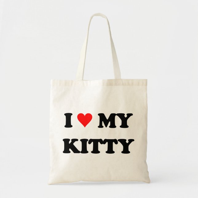 Tote Bag J'aime mon chaton (Devant)