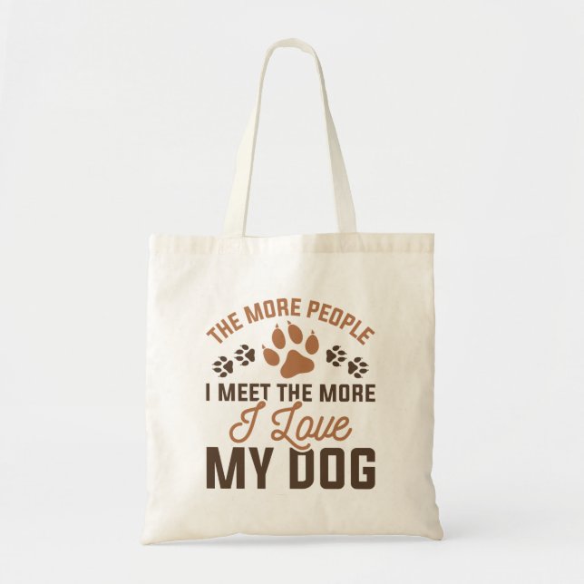 Tote Bag J'Aime Mon Chien (Devant)