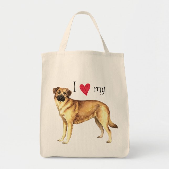 Tote Bag J'aime mon Chinook (Devant)