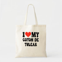J'Aime Mon Coton De Tulear - Chien - Coeur mignon 
