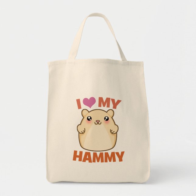 Tote Bag J'aime mon Hammy (Devant)