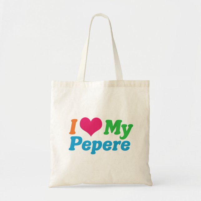 Tote Bag J'Aime Mon Pepere (Devant)