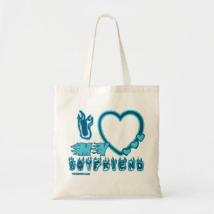 Tote Bag J'Aime Mon Petit Amis Personnalisé 