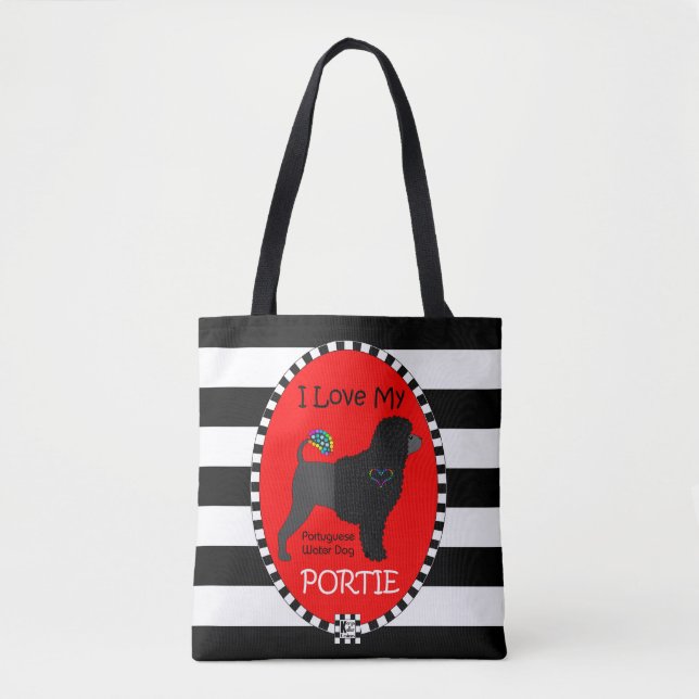 Tote Bag J'Aime Mon Portie fourre-tout (Devant)