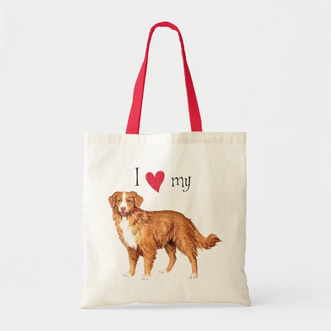 Tote Bag J'aime mon Toller (Devant)