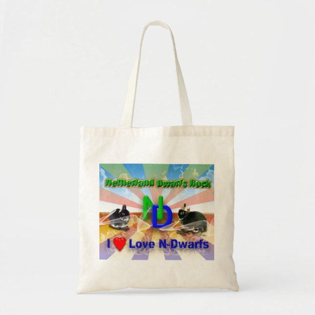 Tote Bag J'aime Netherland Dwarf Bunnies (Devant)