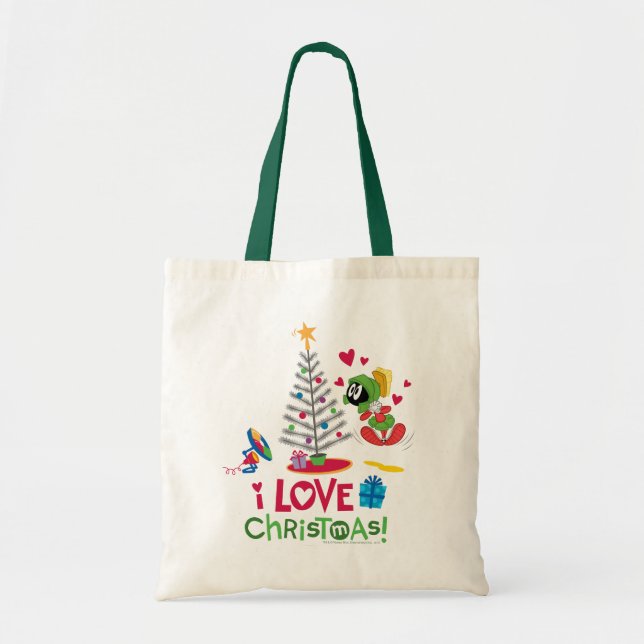 Tote Bag J'aime Noël - MARVIN LA MARTIEN™ (Devant)