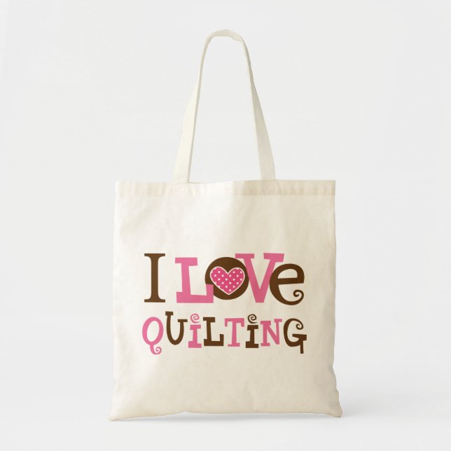Tote Bag J'aime piquer (le cadeau de Quilter) (Devant)