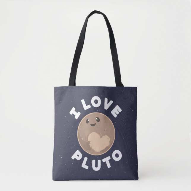 Tote Bag J'aime Pluton (Devant)
