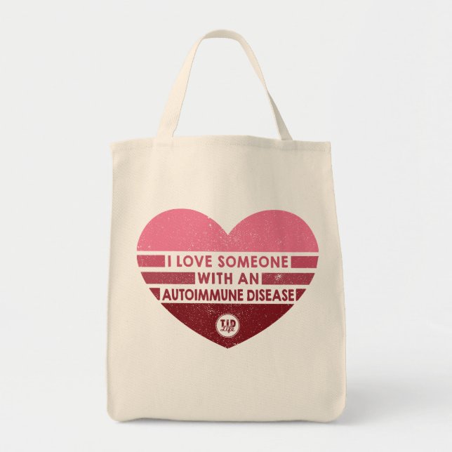 Tote Bag J'Aime Quelqu'Un [Autoimmune] (Devant)