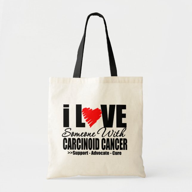 Tote Bag J'AIME quelqu'un avec des cadeaux de CANCER CARCIN (Devant)